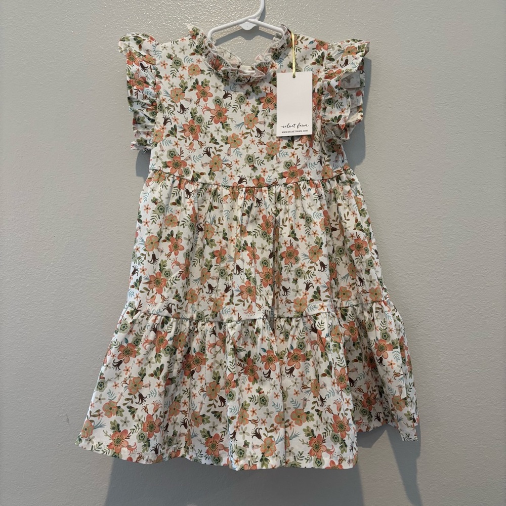 Velvet Fawn Tiered Floral Dress NWT